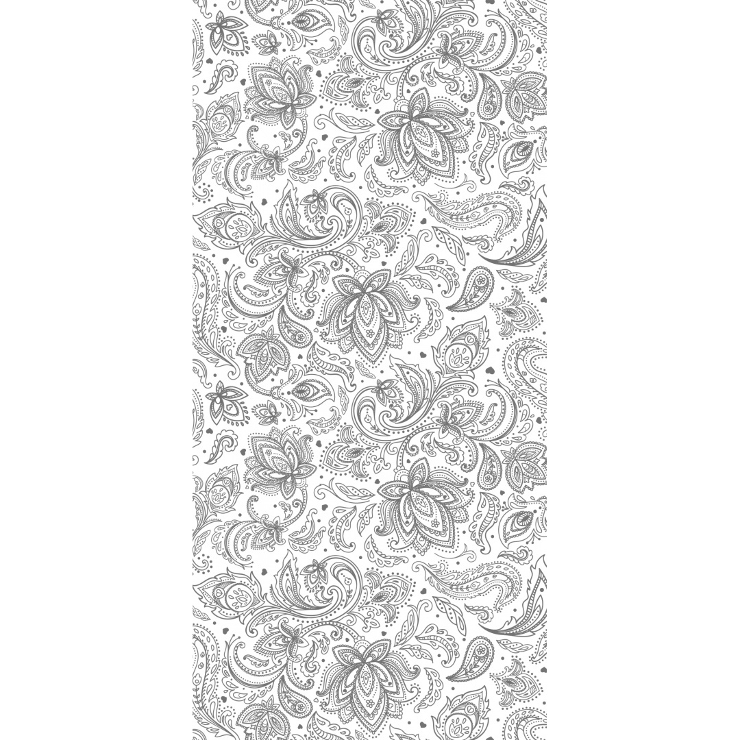 Панель ПВХ "Орнамент серебро", 250х2700х8 мм, Грин Лайн