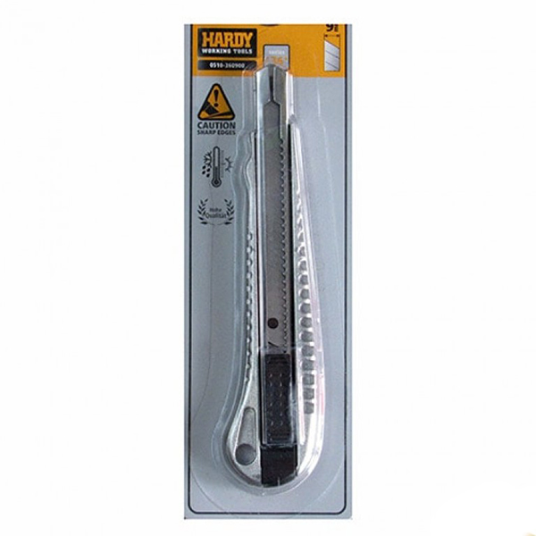 Нож алюминиевый в блистере, 9мм, HARDY /0510-360900