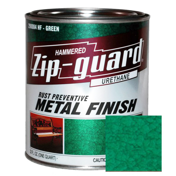 Краска для металла антикоррозийная "ZIP-GUARD" зеленая, молотковая