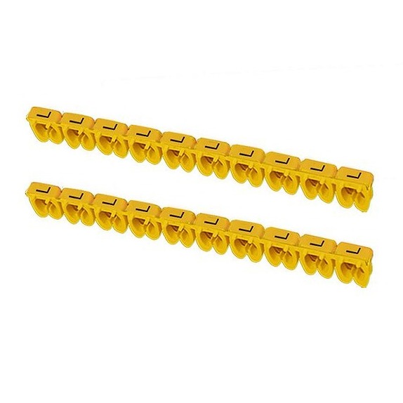 Маркер наборный - символ "L" желтый 2,5 мм2 (150 шт.) TDM SQ0534-0027