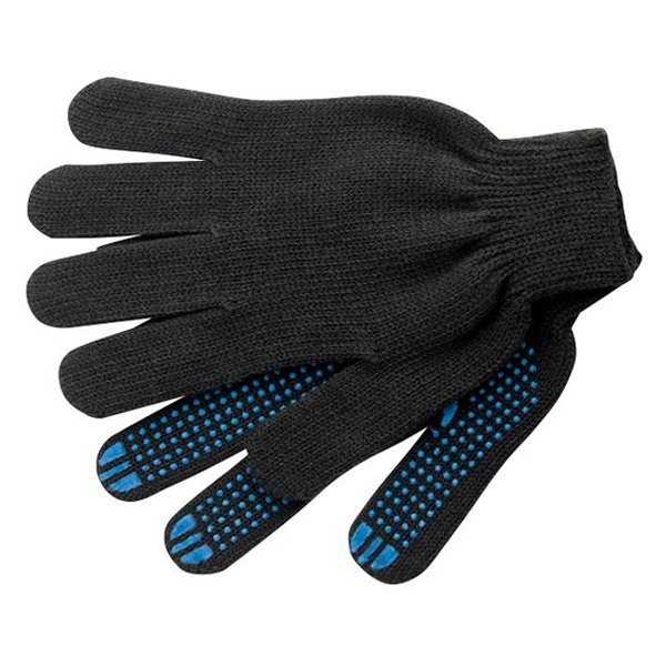 Перчатки зимние, полушерсть, покрытие ладони - ПВХ "Точка", размер L-XL, черные