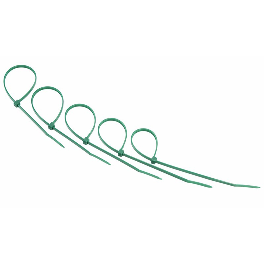 Стяжка кабельная (хомут), 200х3,6мм, зеленая