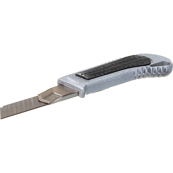 Нож с выдвижным лезвием 18 мм, двухкомпонентный корпус, "ВИХРЬ"