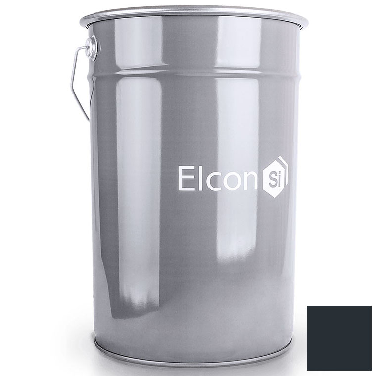 Эмаль термостойкая антикоррозионная "ELCON" антрацит 25кг / до 600°C