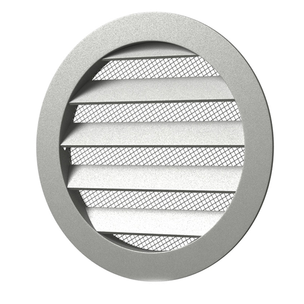 Решетка вентиляционная алюминиевая круглая D225 (фланец D200) 20РКМ