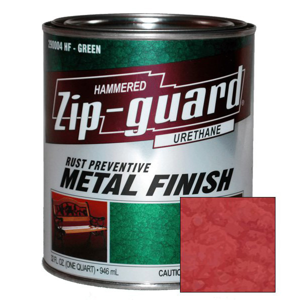 Краска для металла антикоррозийная "ZIP-GUARD" красный кирпич, молотковая 0,946 л,/290504
