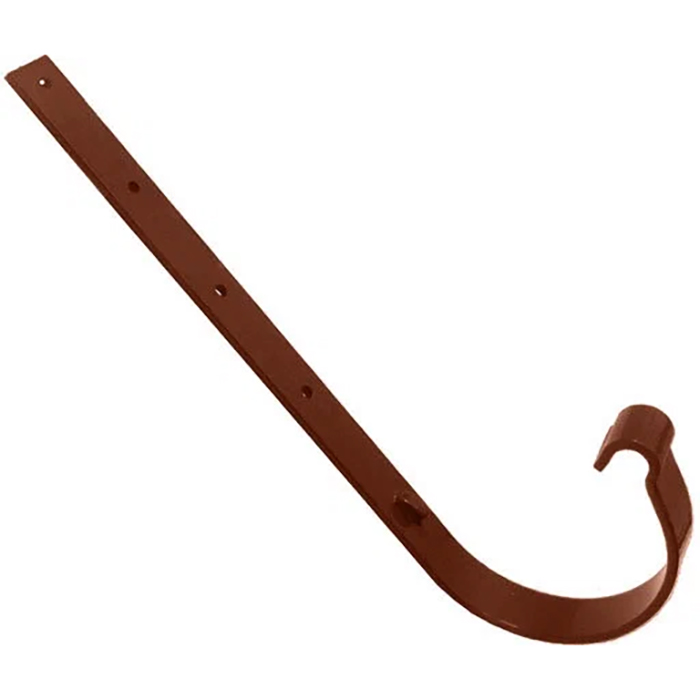 Крюк AB желоба металлический, 210 мм, Д=125 мм, коричневый, "Murol"