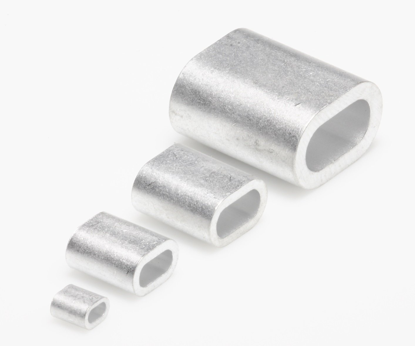 Зажим алюминиевый для стальных канатов DIN 3093, 5 мм