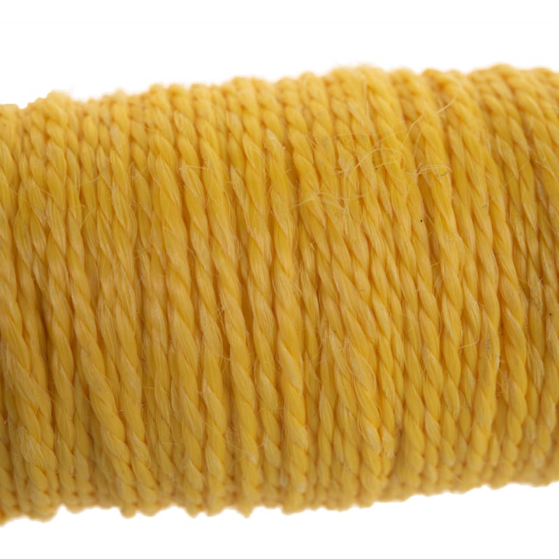 Шнур разметочный, 50 м, желтый, на катушке, 1,5 мм, "КУРС" /04712