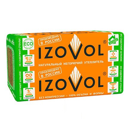 Утеплитель Izovol СТ-50 (1200x600х100 мм), 2,8 м2, 0,288 м3