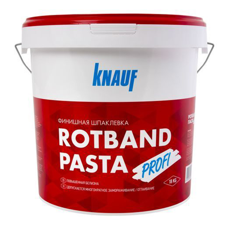 Шпаклевка финишная готовая "КНАУФ-Ротбанд Паста Профи", 18 кг