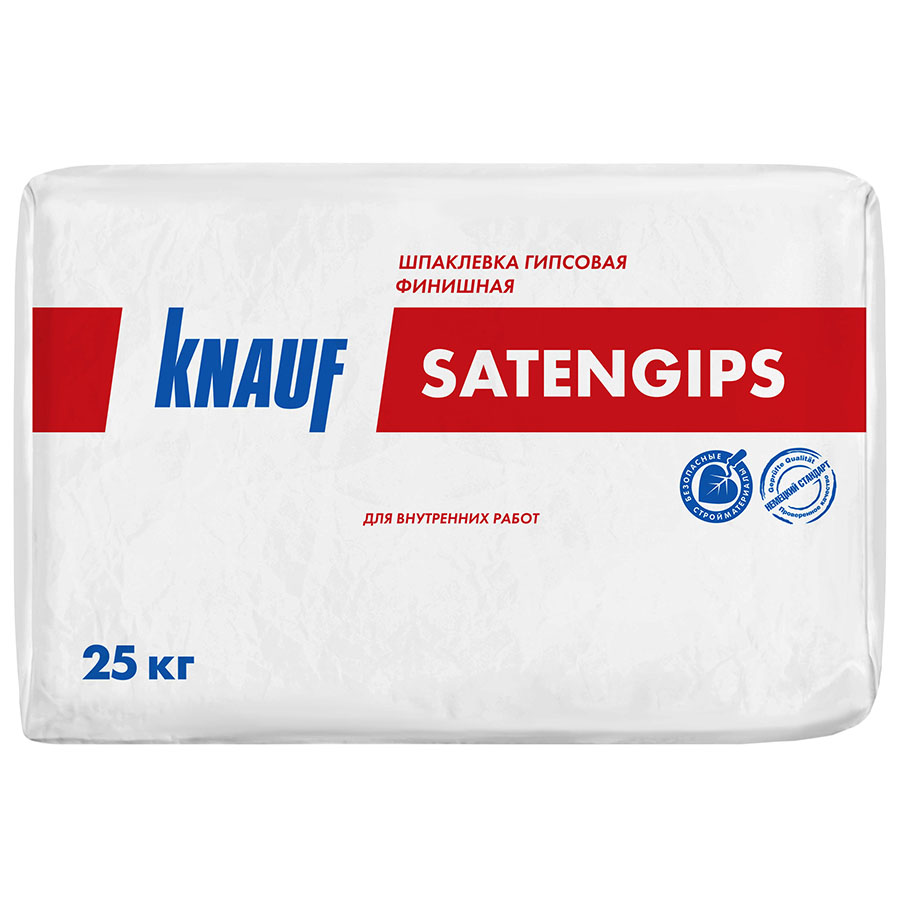 Шпатлёвка гипсовая финишная "Сатенгипс", 25 кг, Кнауф