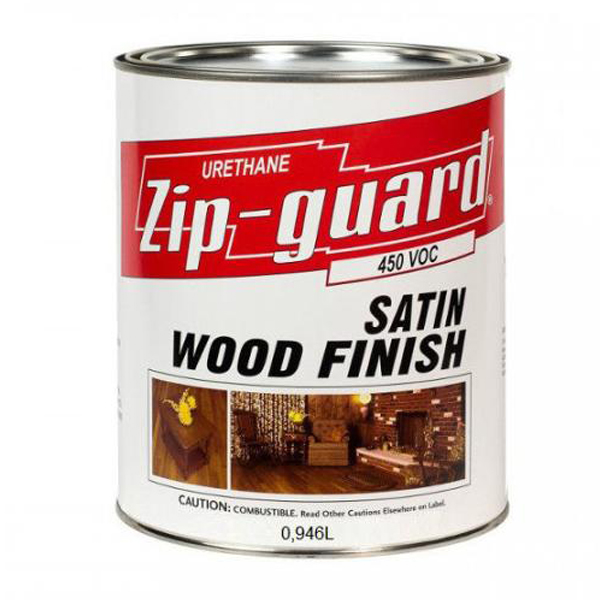 Лак для наружных и внутренних работ "ZIP-GUARD Wood Finish Satin" матовый, уретановый 0,946л/71104