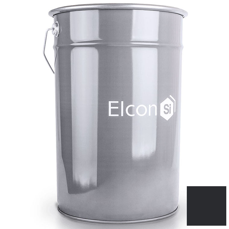 Эмаль термостойкая антикоррозионная "ELCON" графит 25кг / до 700°C
