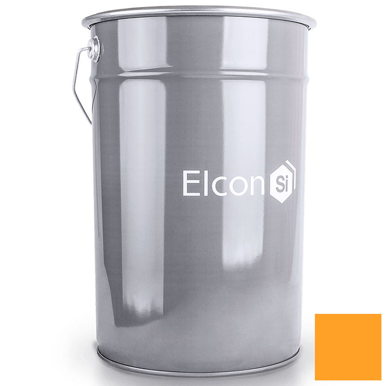 Эмаль термостойкая антикоррозионная "ELCON" оранжевая 25кг / до 400°С