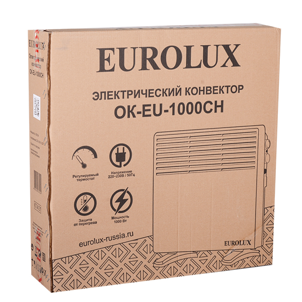 Конвектор, 1000Вт, ОК-EU-1000CH, "Eurolux"