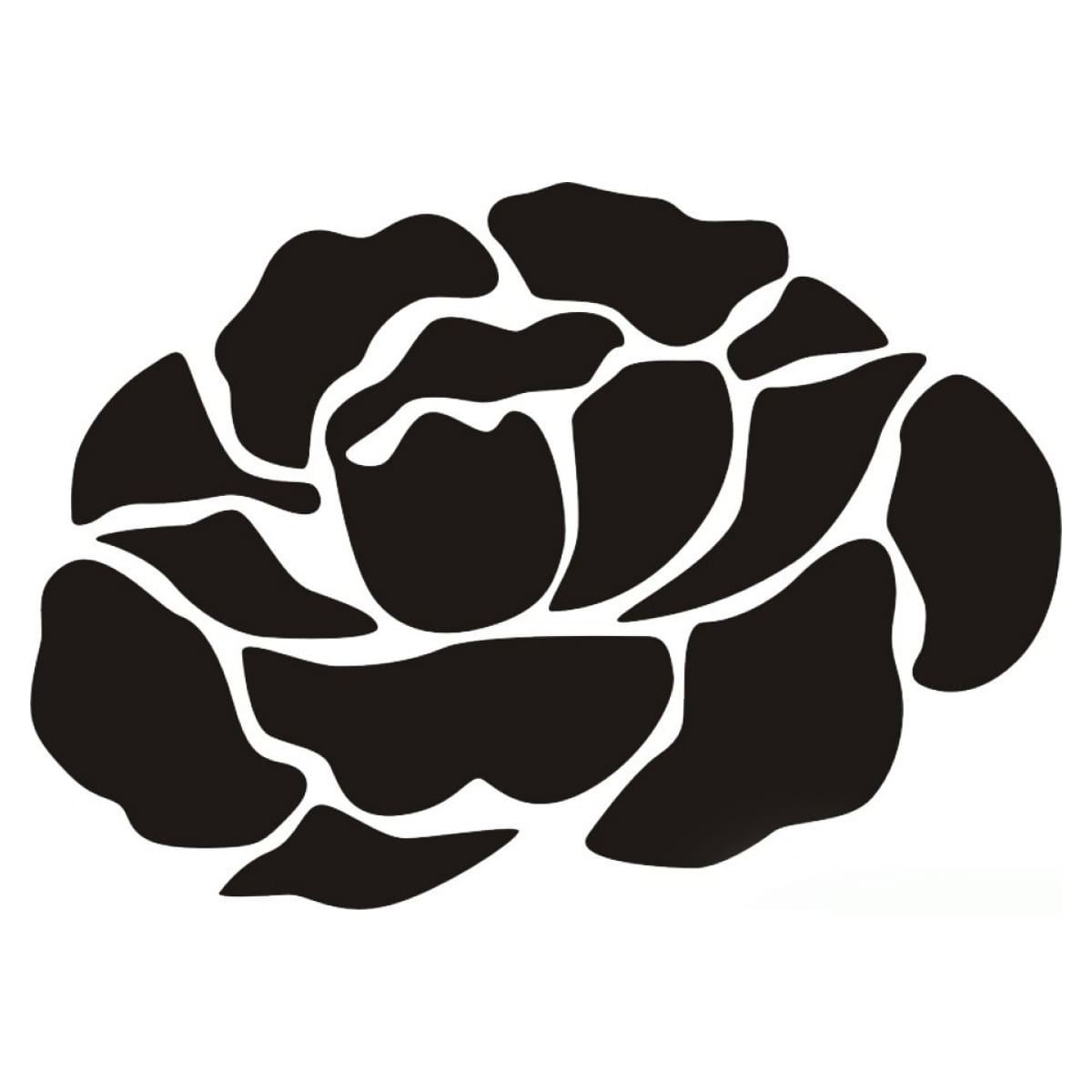 Трафарет виниловый "Одинокая роза", 300*300*0,5 мм, гибкий