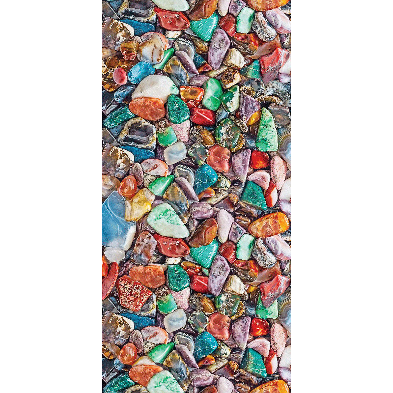 Панель ПВХ "Цветные камешки", 250х2700х8 мм, Грин Лайн