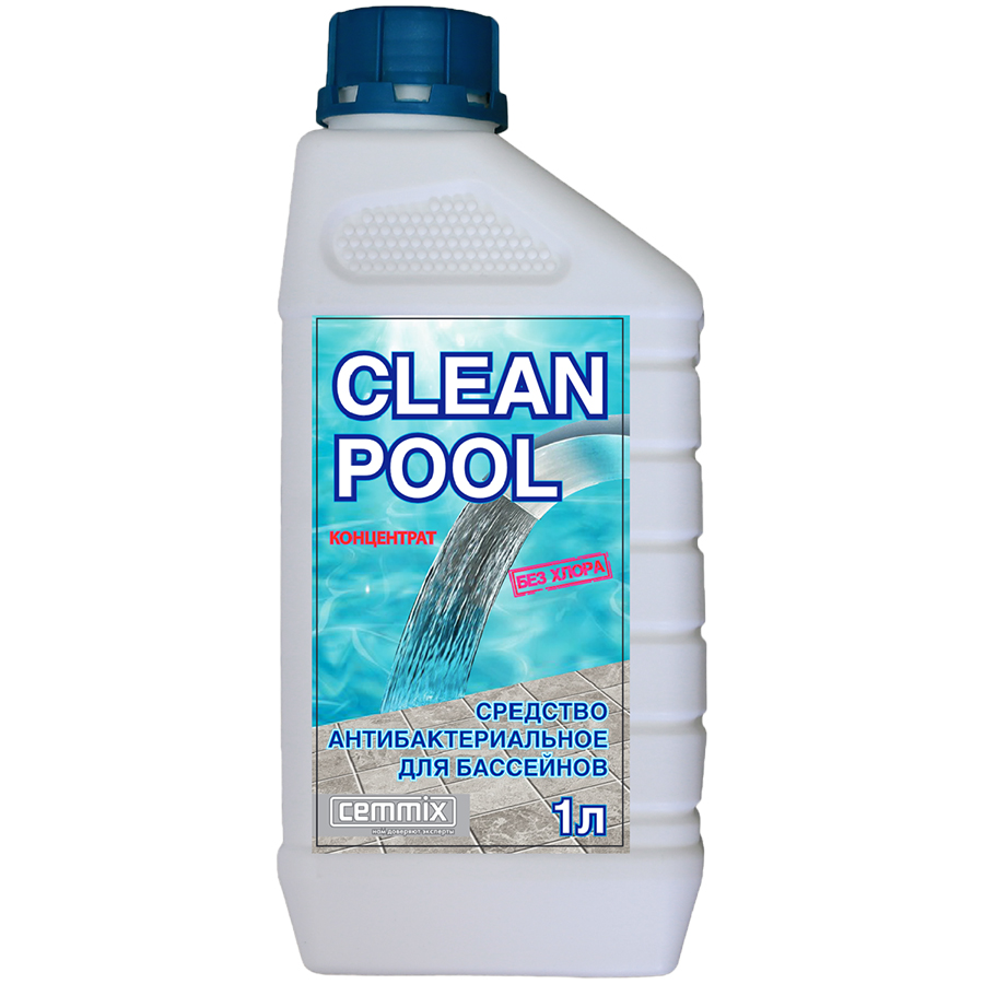 Средство для бассейнов антибактериальное «CLEAN POOL» 1л