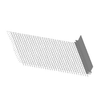 Профиль оконный примыкающий с сеткой самоклеющийся  6 мм