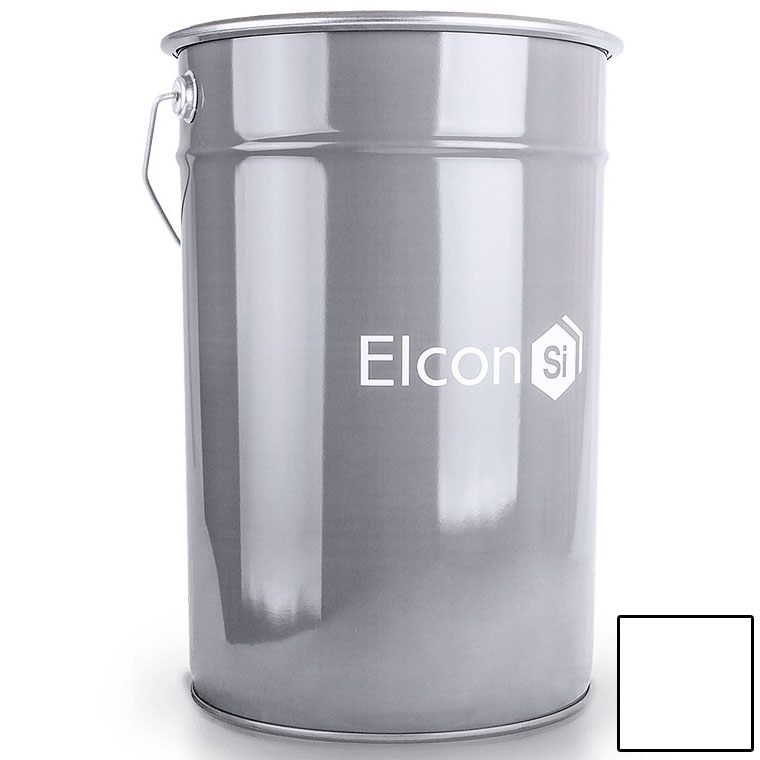 Эмаль термостойкая антикоррозионная "ELCON" белая 25 кг. / до 400С°