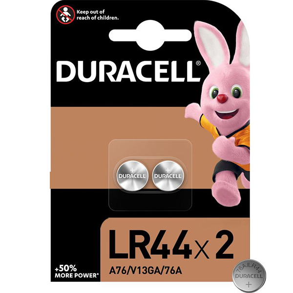 Батарейка LR44 "Duracell", 2шт/уп
