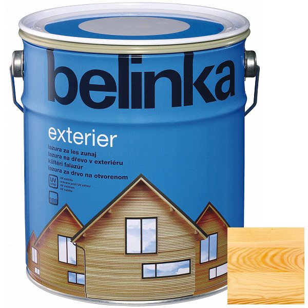 Лазурное покрытие для защиты древесины снаружи помещений "BELINKA EXTERIER", прозрачный (№61), 0,75л