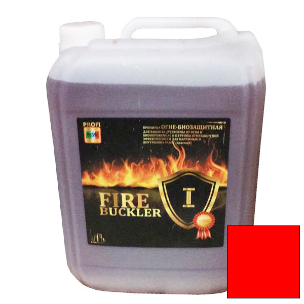 Огнебиозащита "NORME COLOR FIRE BUCKLER 1", красный, 10 л