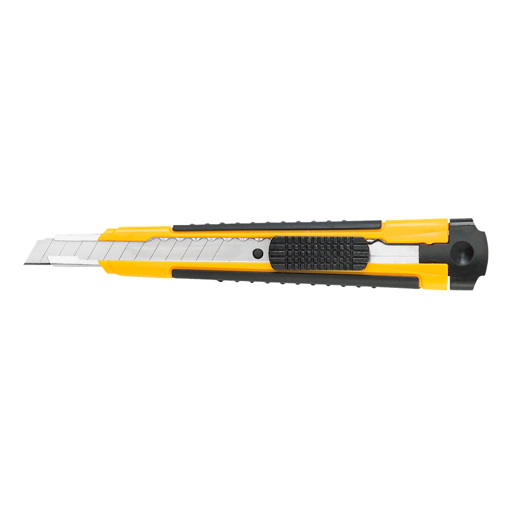 Нож с резиновой ручкой, 9мм, цветная коробка, HARDY /0510-340901