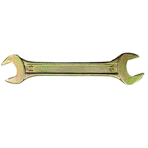 Ключ рожковый, 13х14 мм, желтый цинк, "СИБРТЕХ"