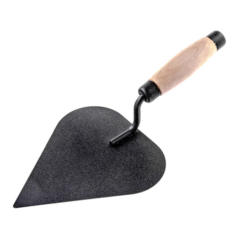 Кельма штукатура, 185 мм, "сердце", стальная, деревянная усиленная ручка, "СИБРТЕХ" /86224